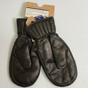 Hestra Brown Leather Mittens